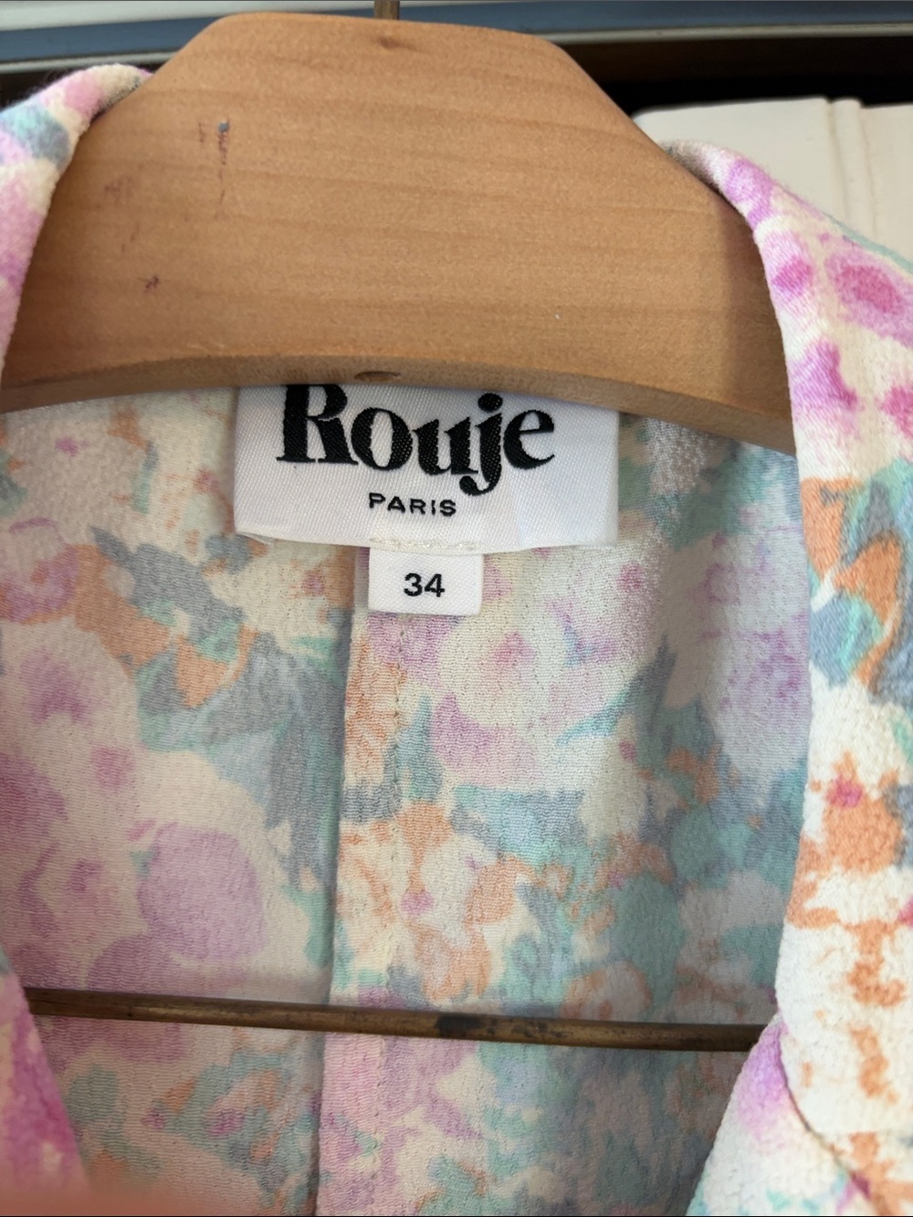 Rouje Cristina Floral Button Up Dress Size 34 — image 4 of 7